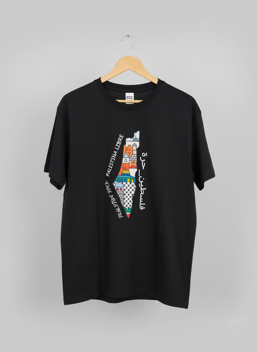 Camiseta mapa “Palestina Libre”