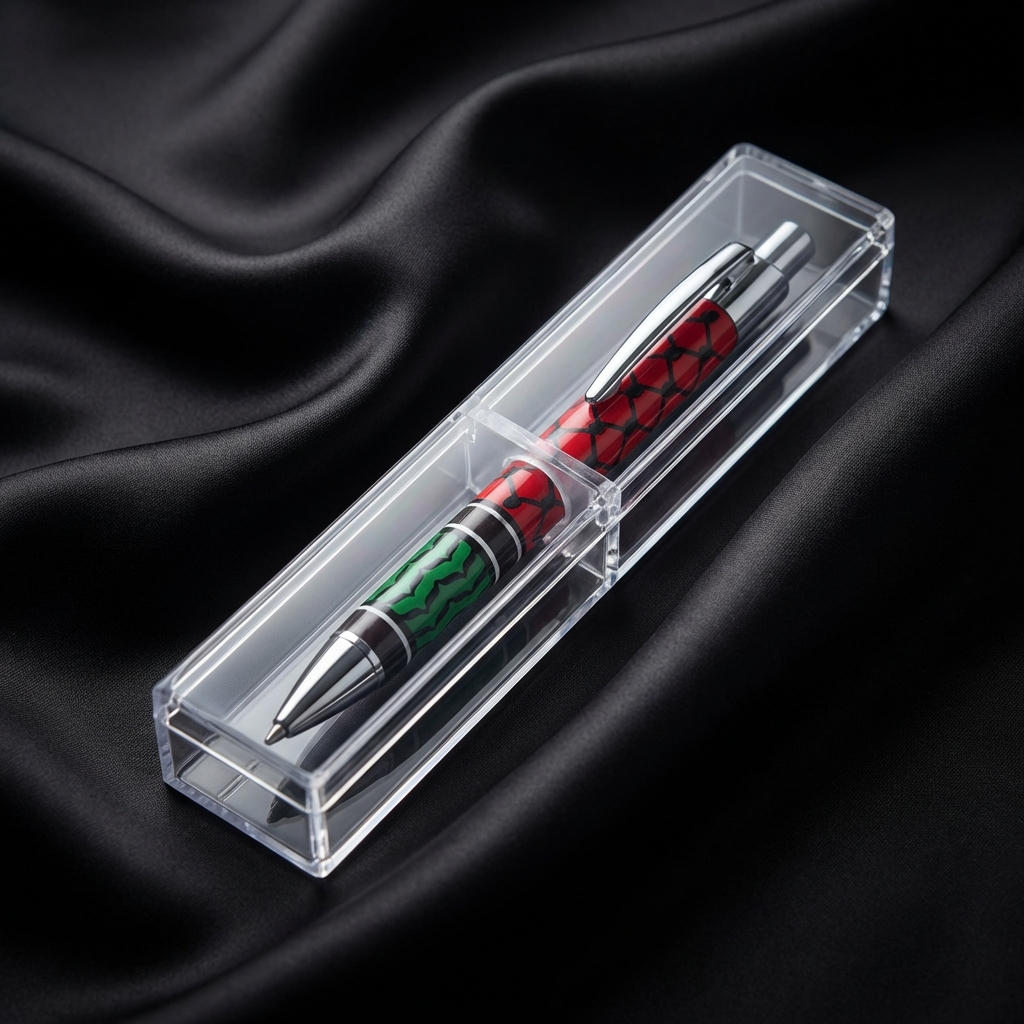 Bolígrafo Kufiya Solidario en Caja Premium