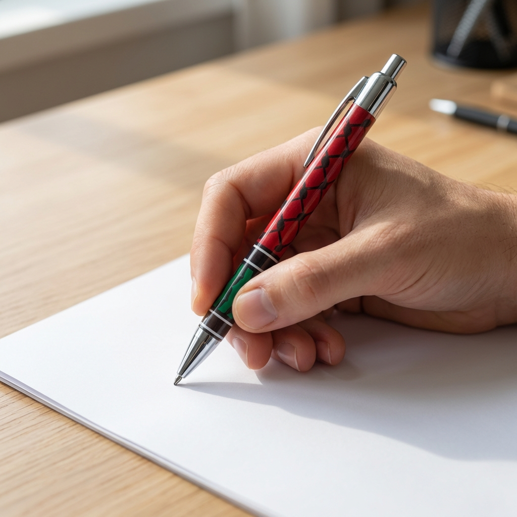 Bolígrafo Kufiya Solidario en Caja Premium