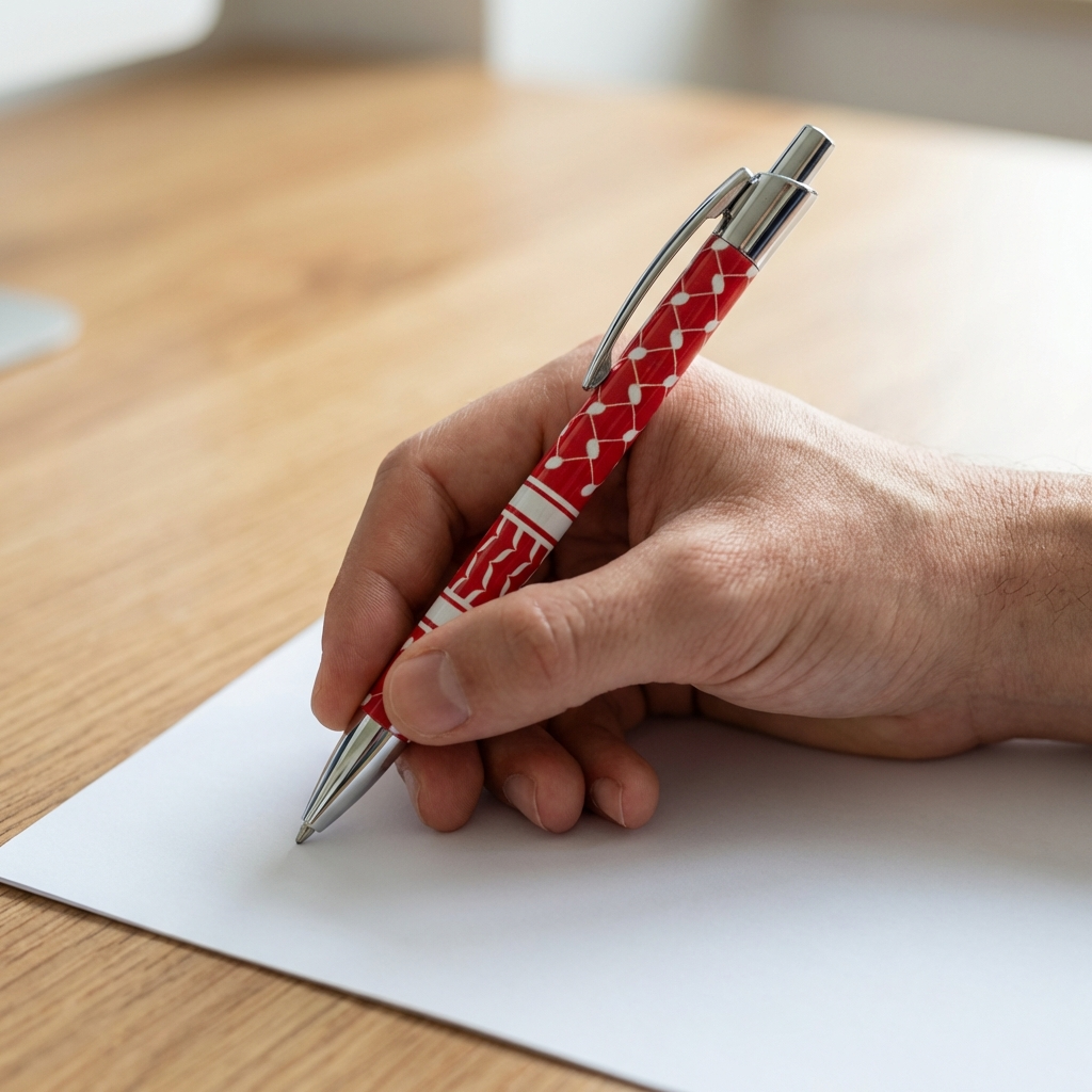 Bolígrafo Kufiya Solidario en Caja Premium