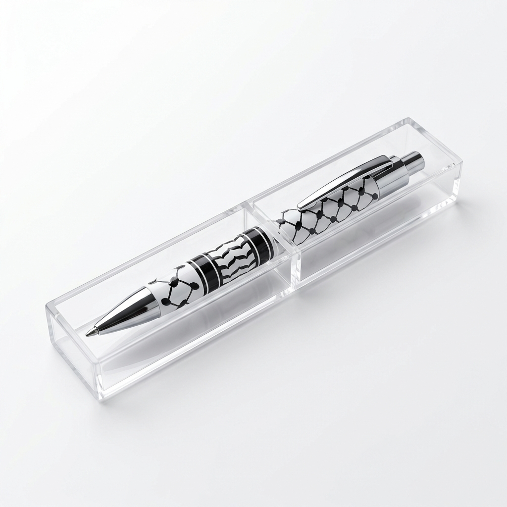 Bolígrafo Kufiya Solidario en Caja Premium