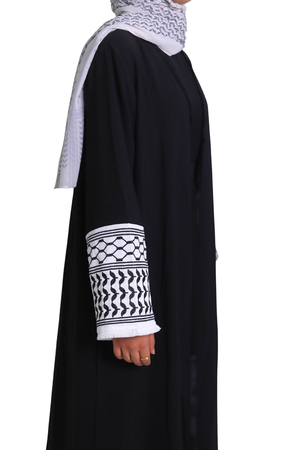 Abaya Kufiya - Negro