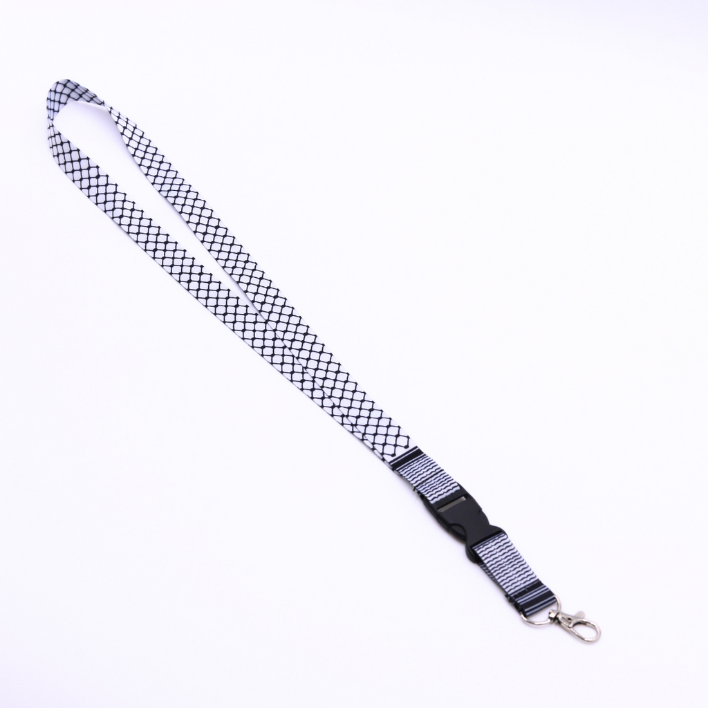 Lanyard con diseño de kufiya palestina