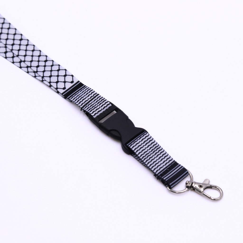 Lanyard con diseño de kufiya palestina
