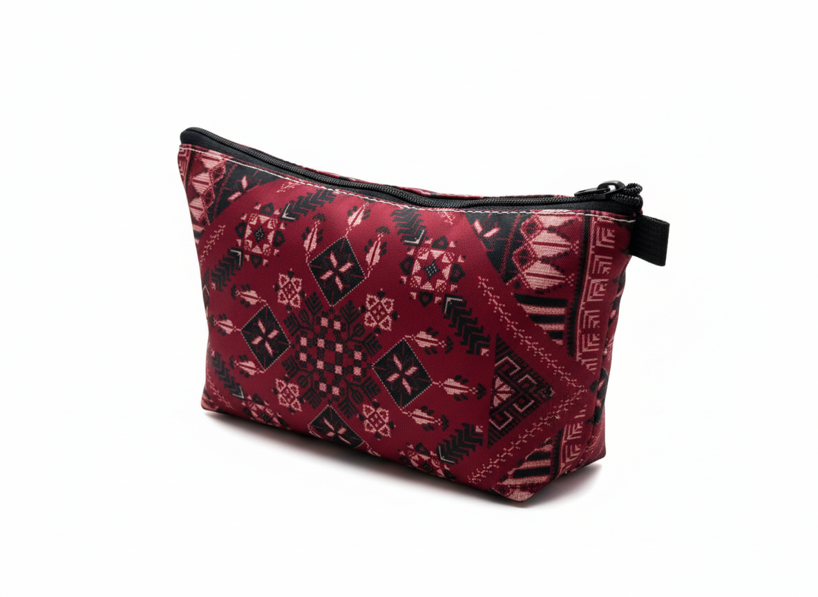 Neceser Solidario Palestina – Diseño Tatreez y Keffiyeh