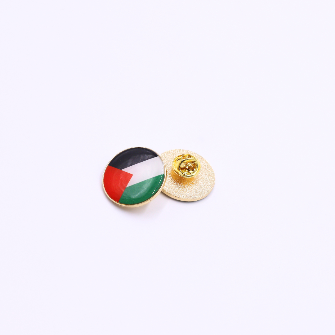 Pin redondo con bandera de “Palestina”