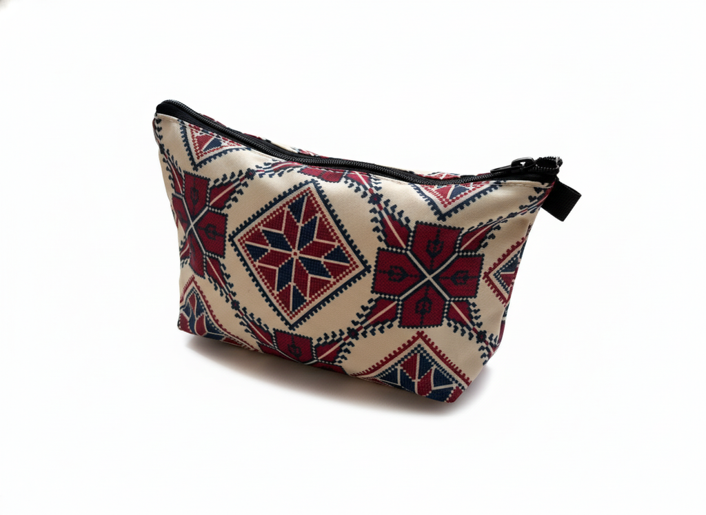 Neceser Solidario Palestina – Diseño Tatreez y Keffiyeh
