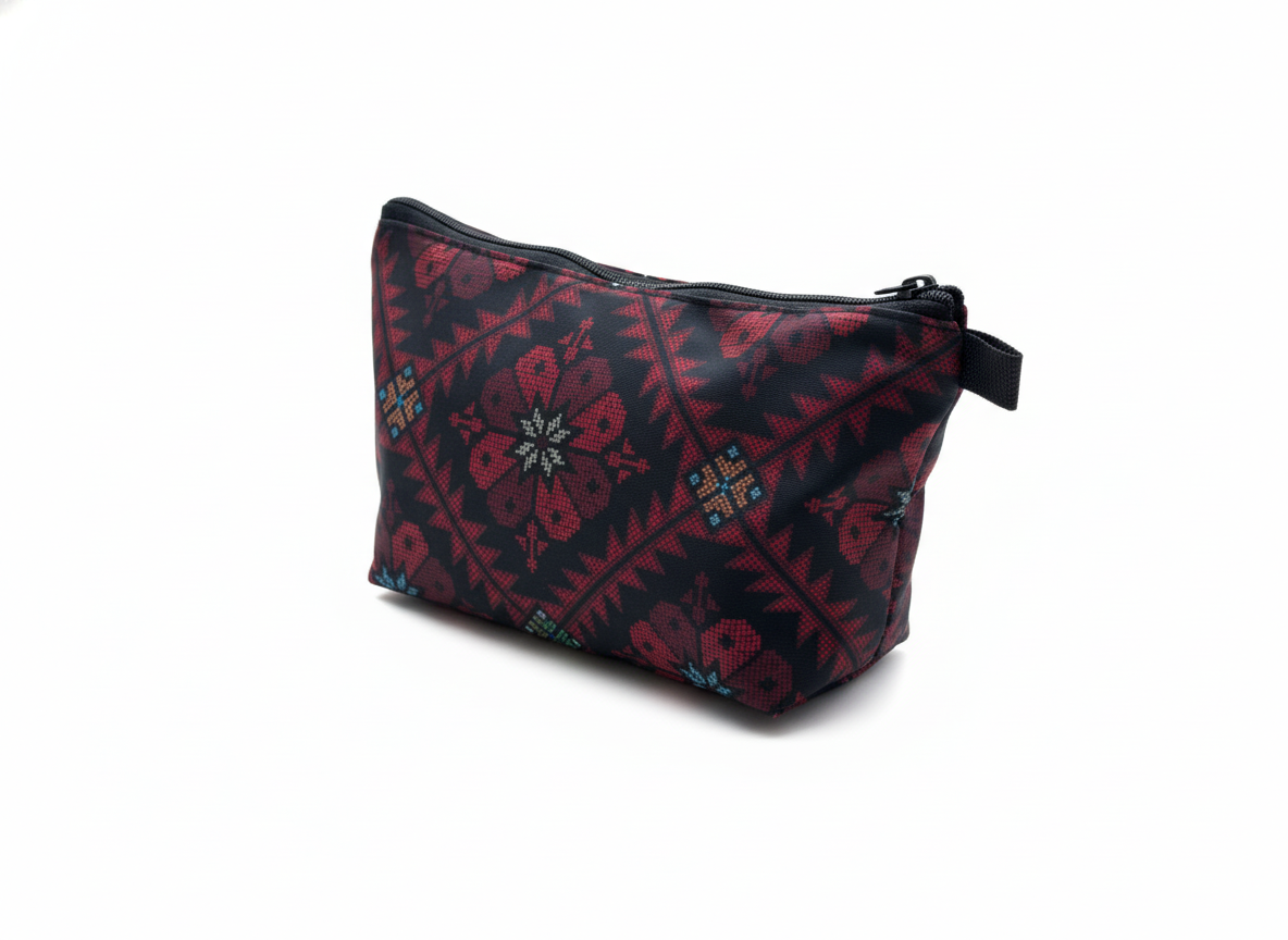 Neceser Solidario Palestina – Diseño Tatreez y Keffiyeh