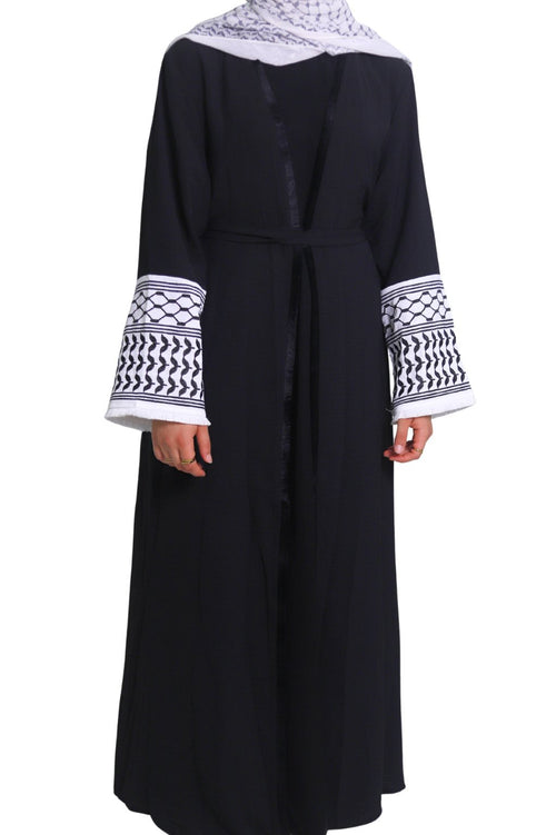 Abaya Kufiya - Negro