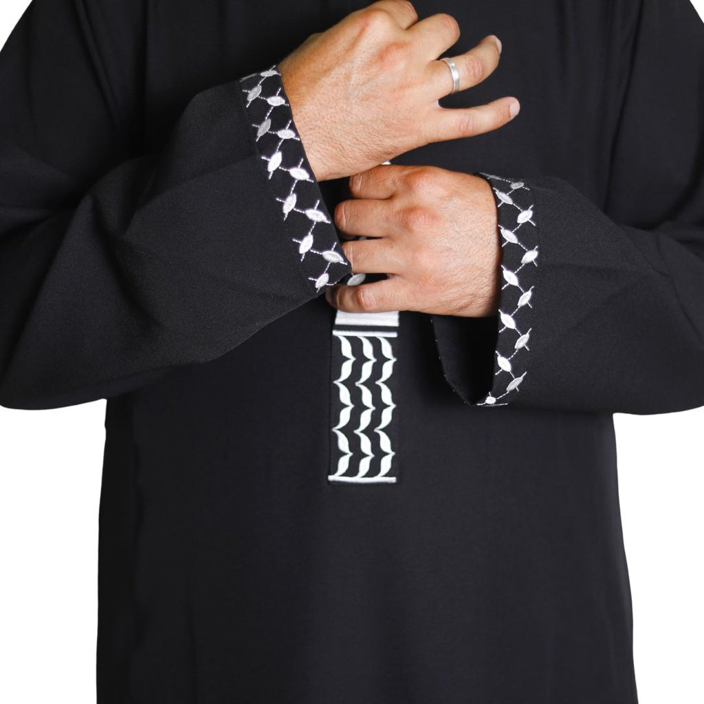 Qamis Kufiya-Negro
