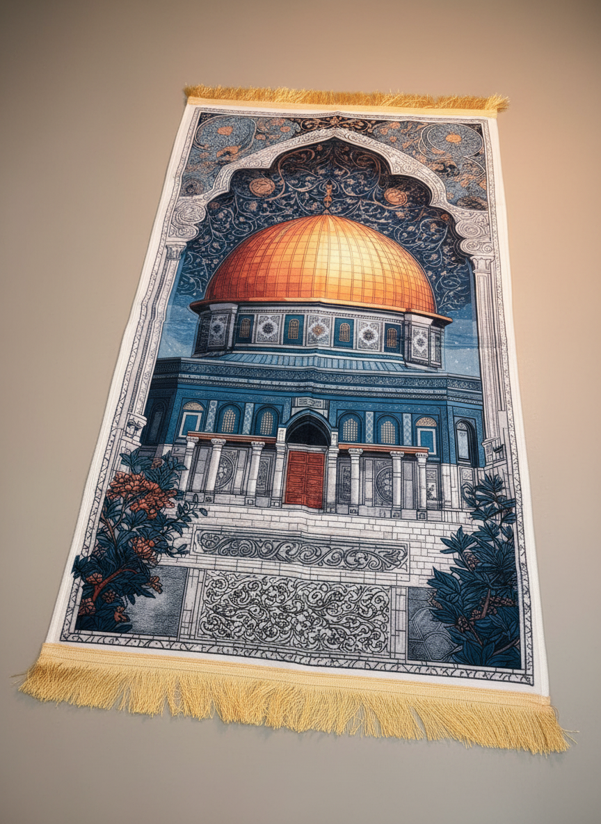 Alfombra de Rezo “Cúpula de la Roca” – Devoción, Arte y Solidaridad