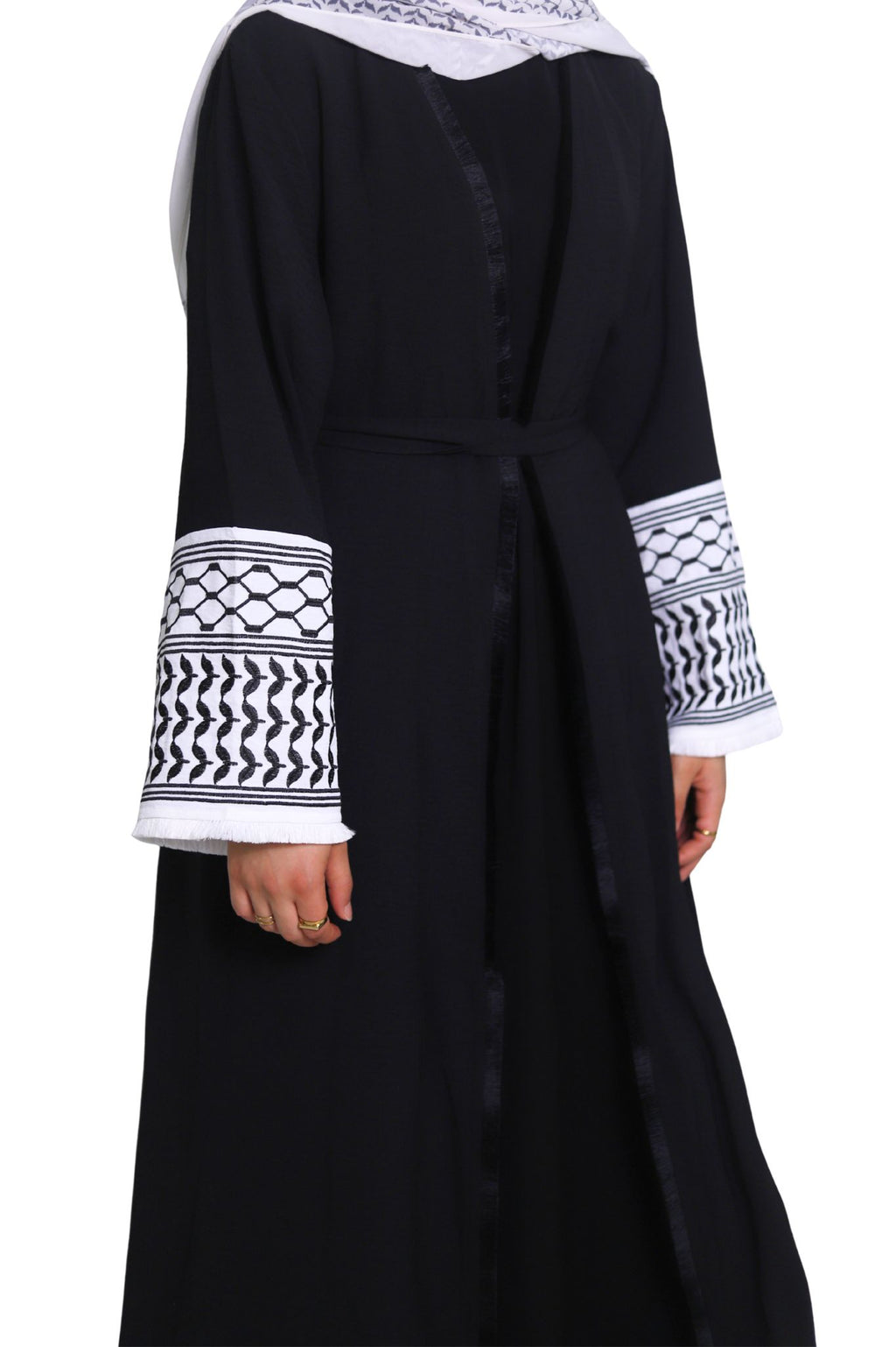 Abaya Kufiya - Negro