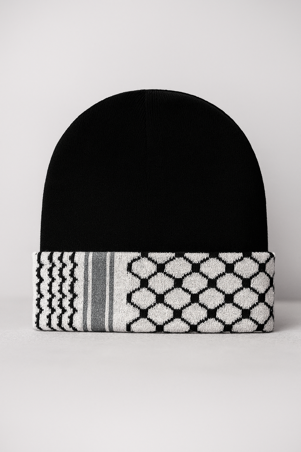 Gorro de Lana con Diseño de Kufiyah