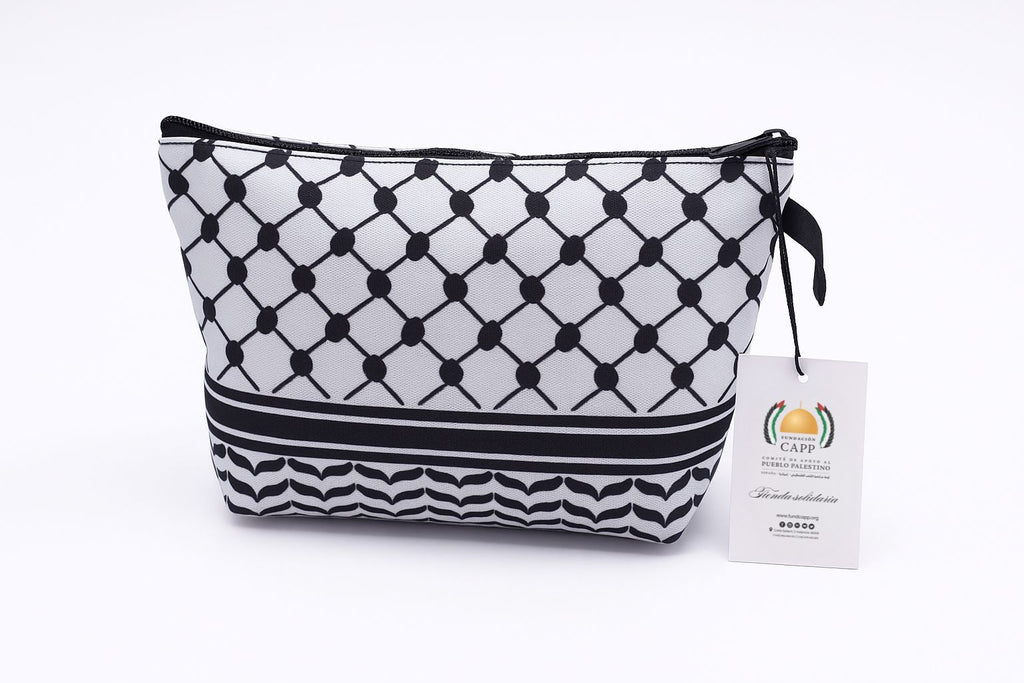 Neceser Solidario Palestina – Diseño Tatreez y Keffiyeh