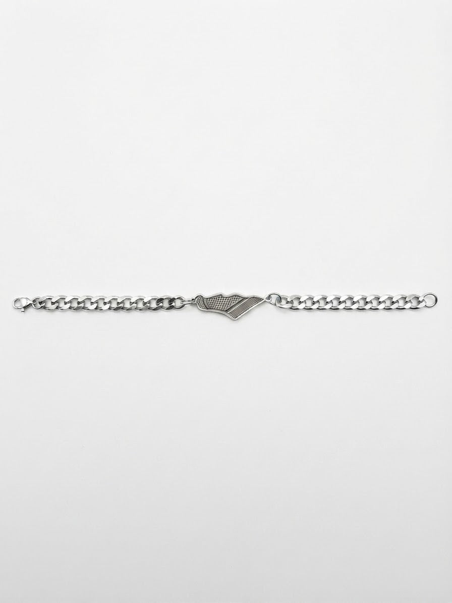 Pulsera Palestina con Mapa y Diseño Kufiya
