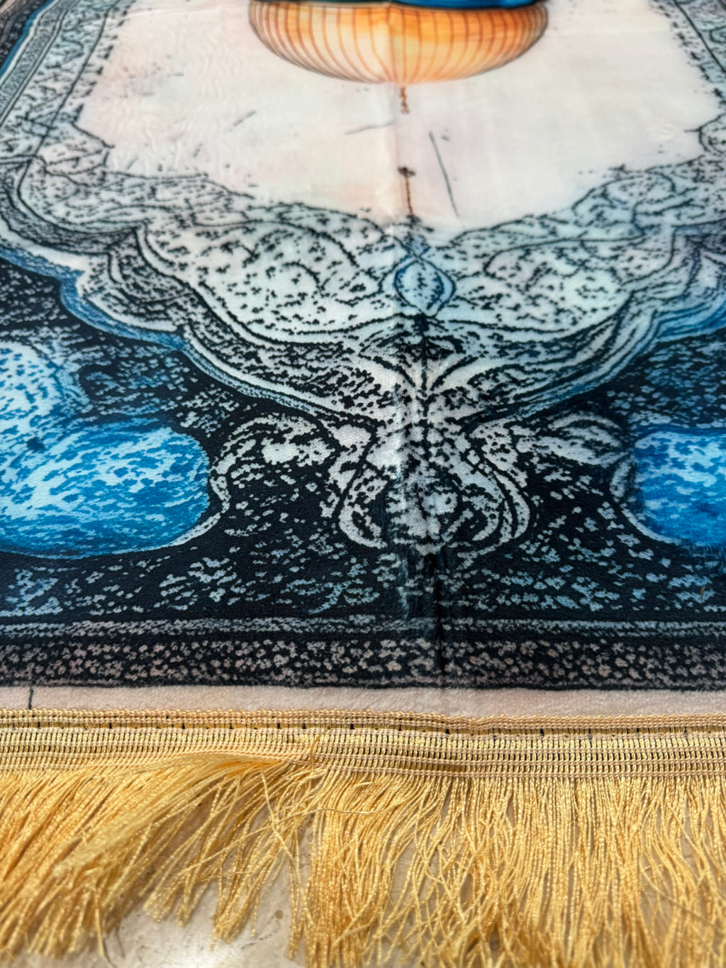 Alfombra de Rezo “Cúpula Azul de Jerusalén” | Serenidad, Belleza y Solidaridad