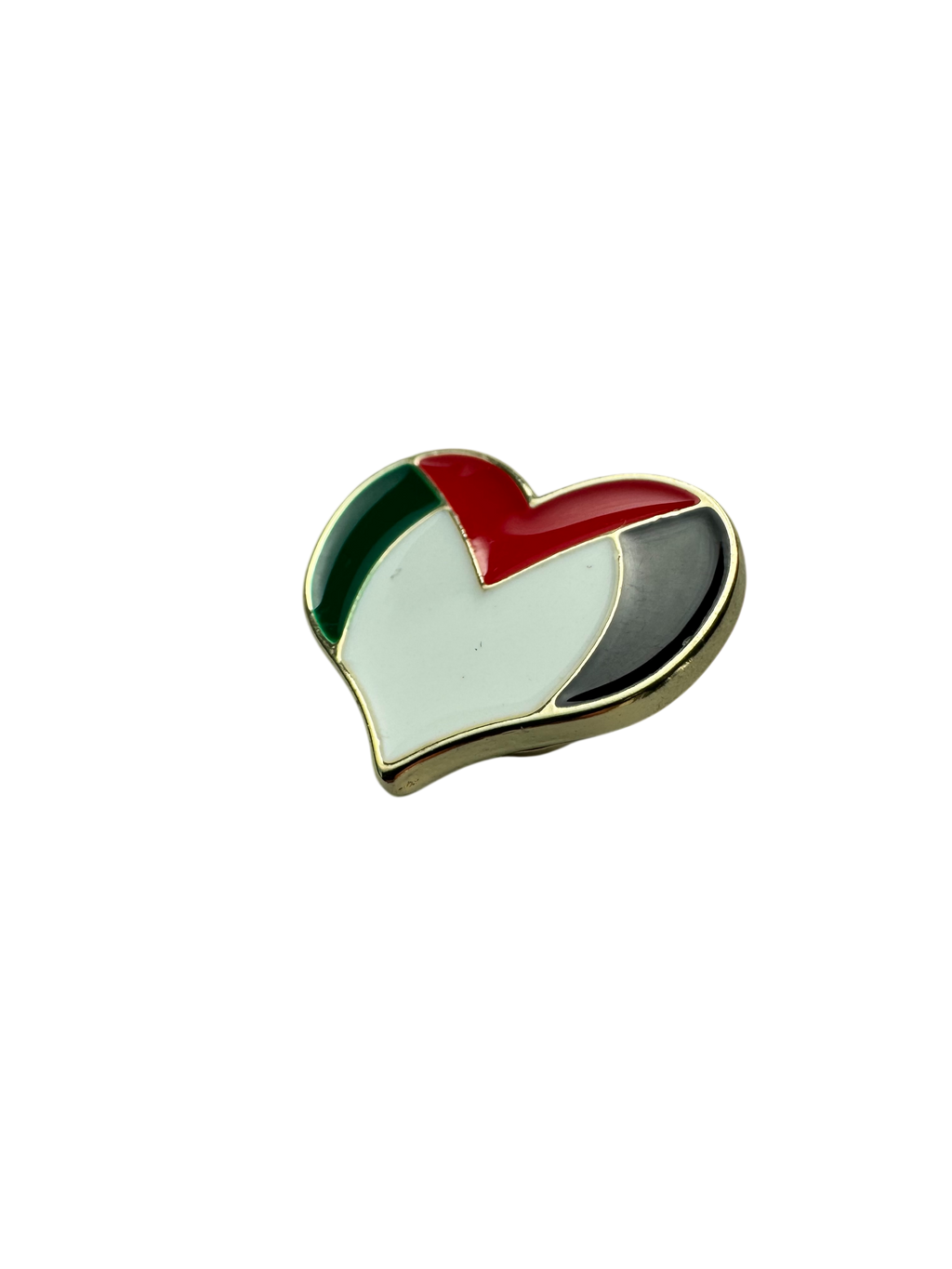 Pin corazón con bandera palestina