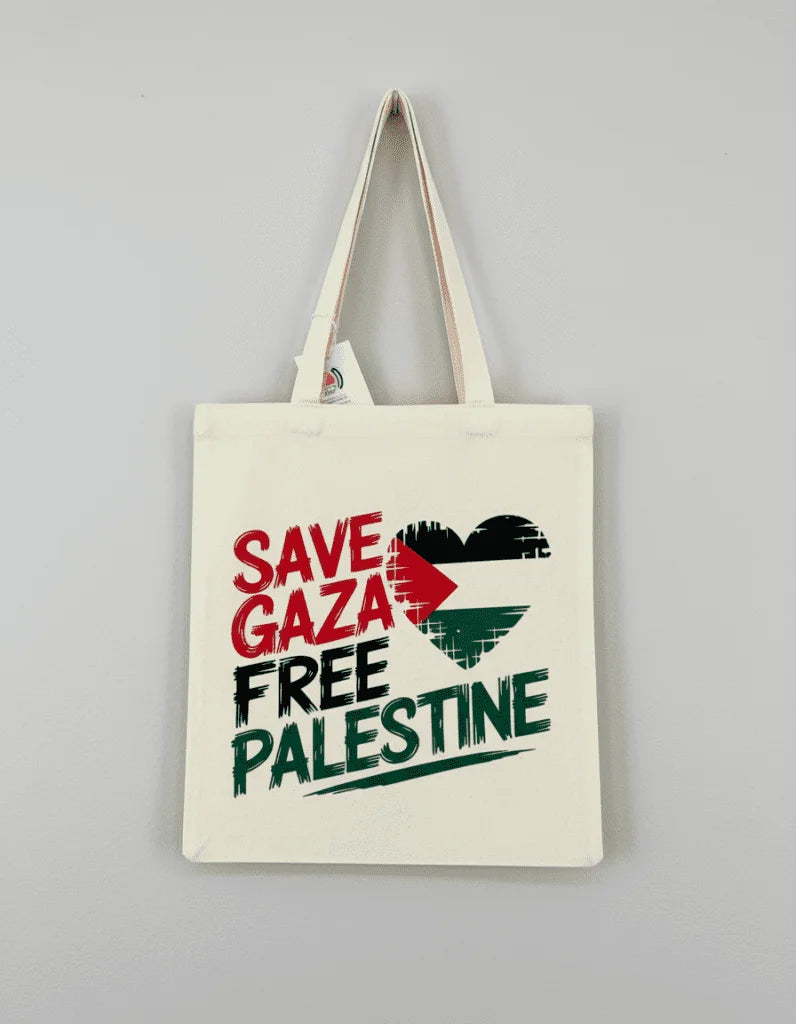 Totebag 30x35 cm "Save Gaza, free Palestine"