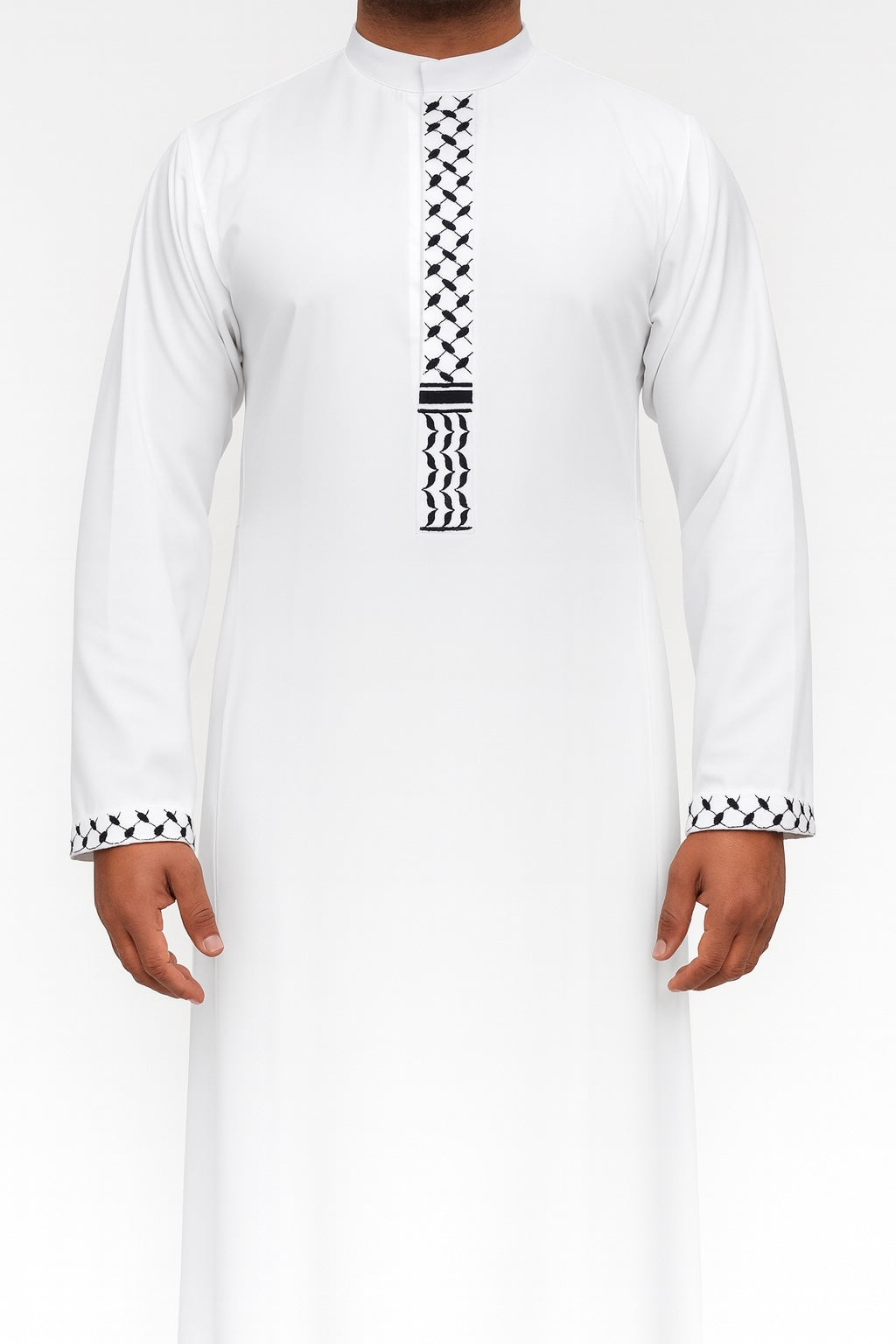 Qamis Kufiya-Blanco