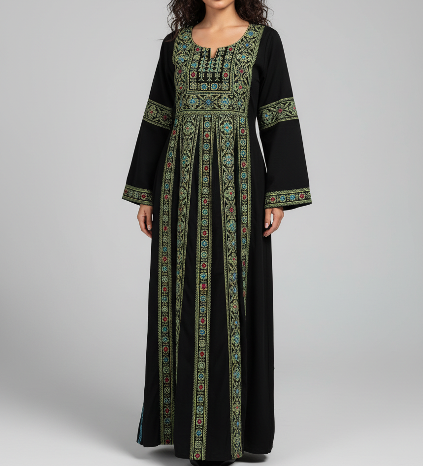 Thobe Tradicional VERDE : Colección Khouyout x Líbano