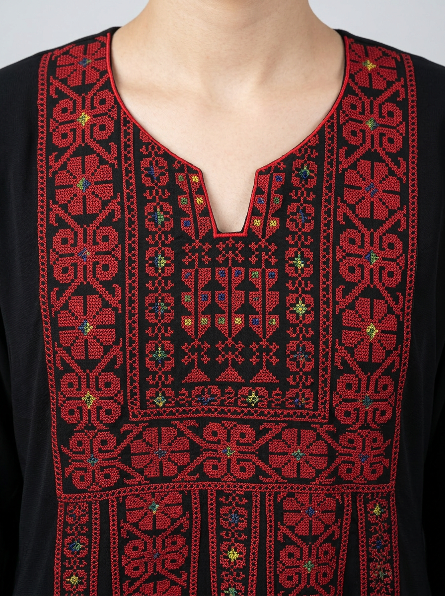 Thobe Tradicional ROJO : Colección Khouyout x Líbano