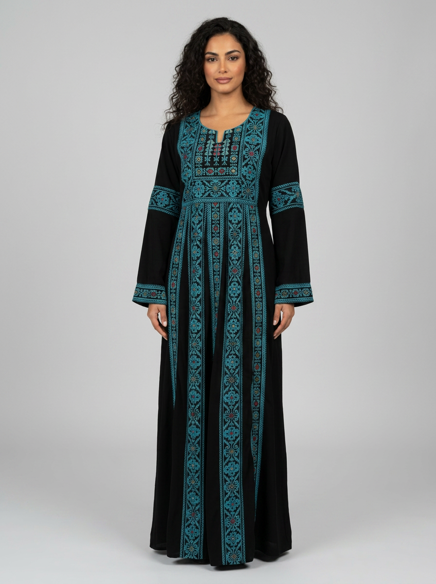 Thobe Tradicional AZUL : Colección Khouyout x Líbano