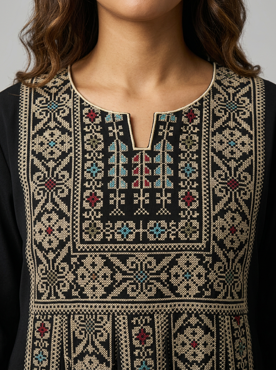 Thobe Tradicional BEIGE : Colección Khouyout x Líbano