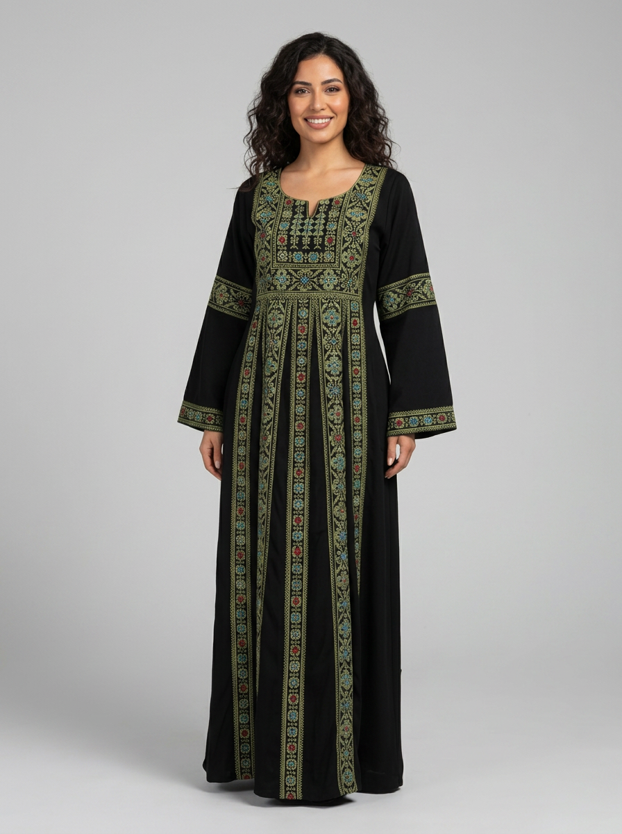 Thobe Tradicional VERDE : Colección Khouyout x Líbano