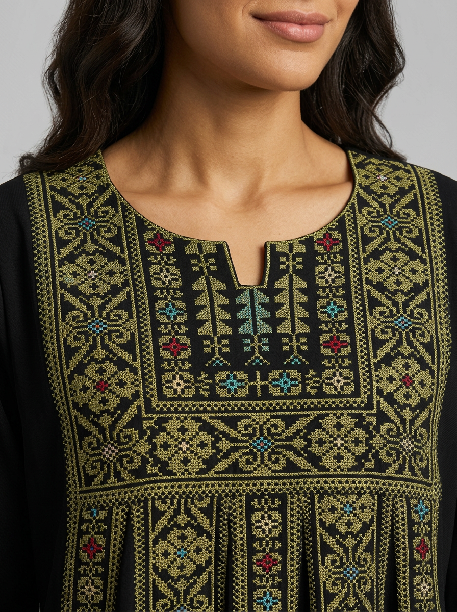 Thobe Tradicional VERDE : Colección Khouyout x Líbano