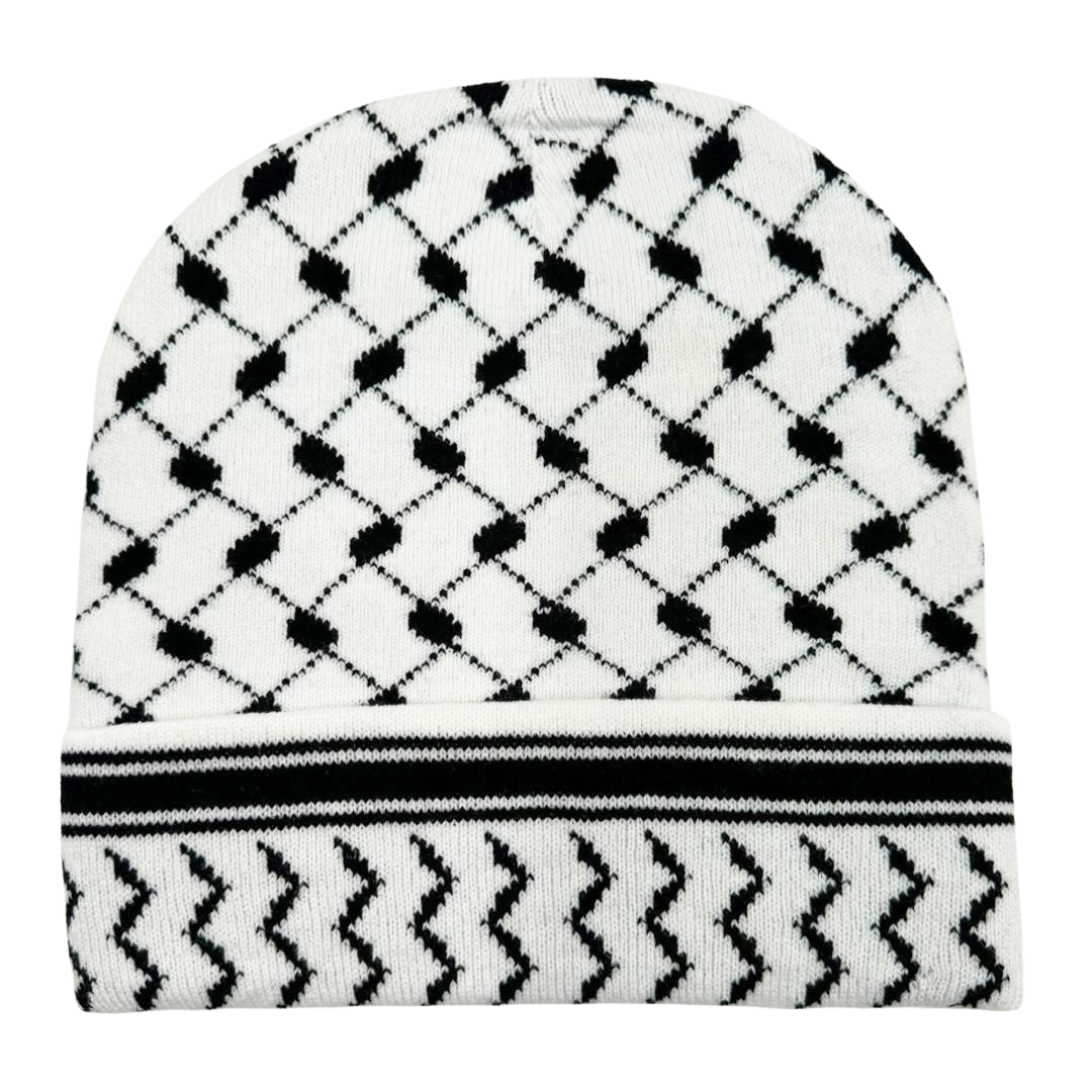 Gorro de Lana con Diseño de Kufiyah