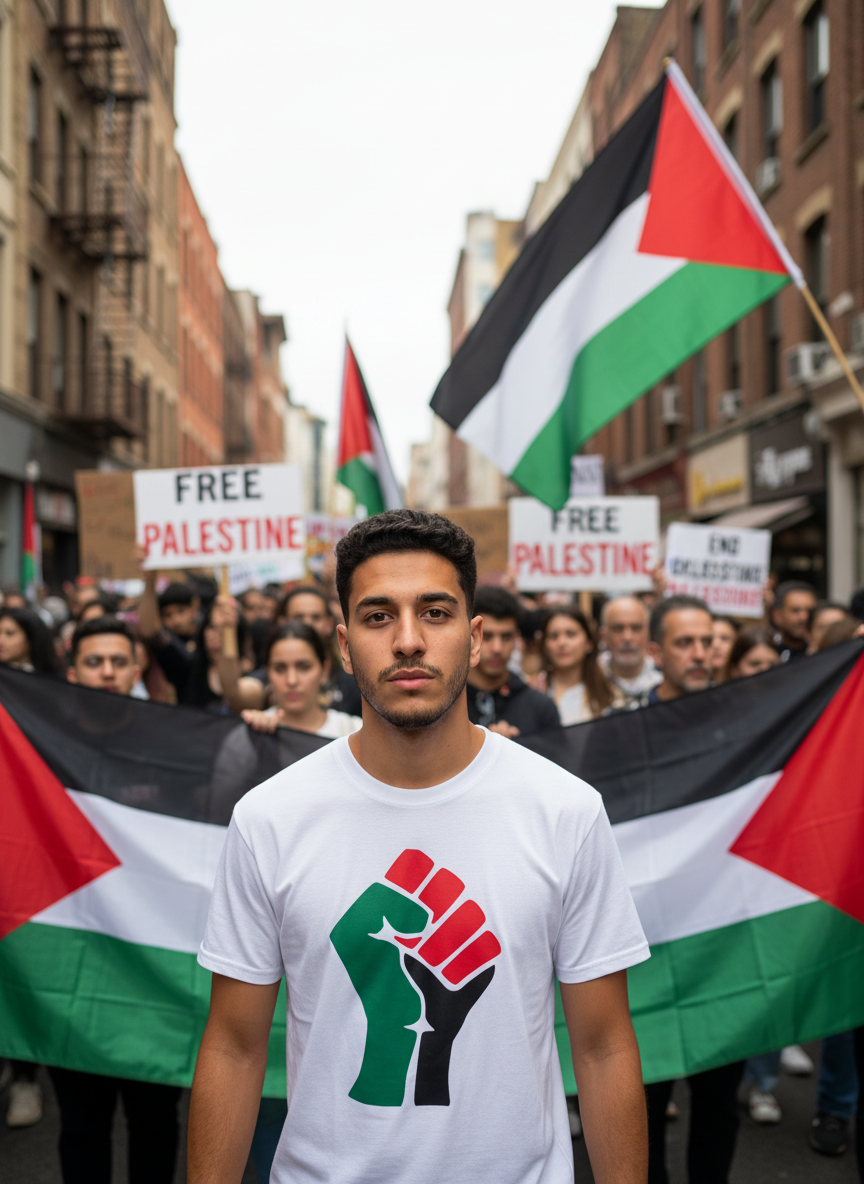 Camiseta “Puño alzado” - blanco