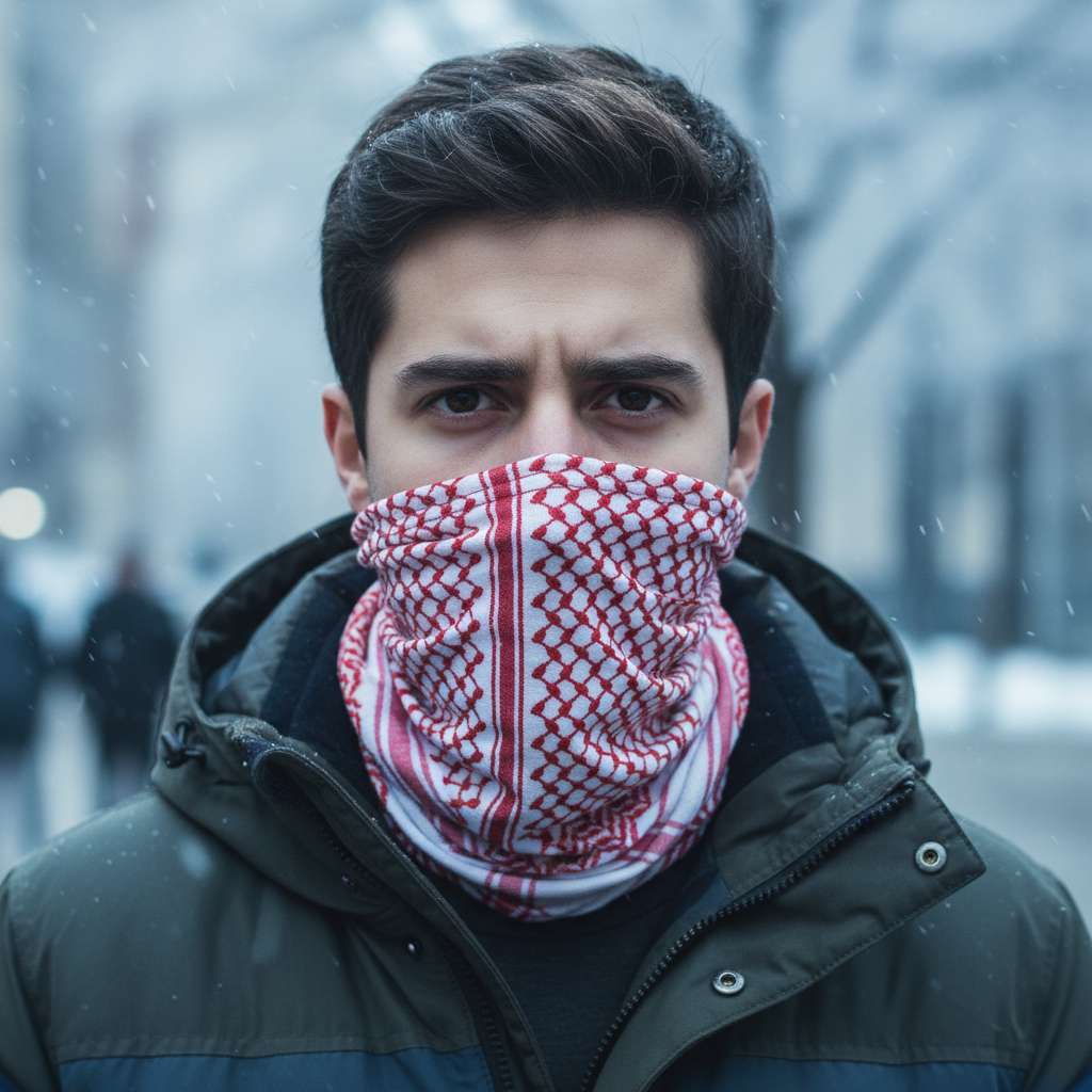 Bragas de Cuello Solidarias Palestina "Kufiyah roja"