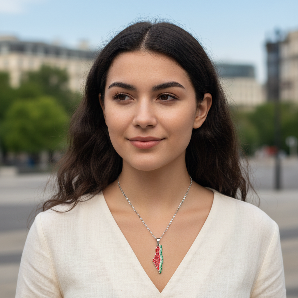 Collar “Palestina Libre” – Dorado o Plateado