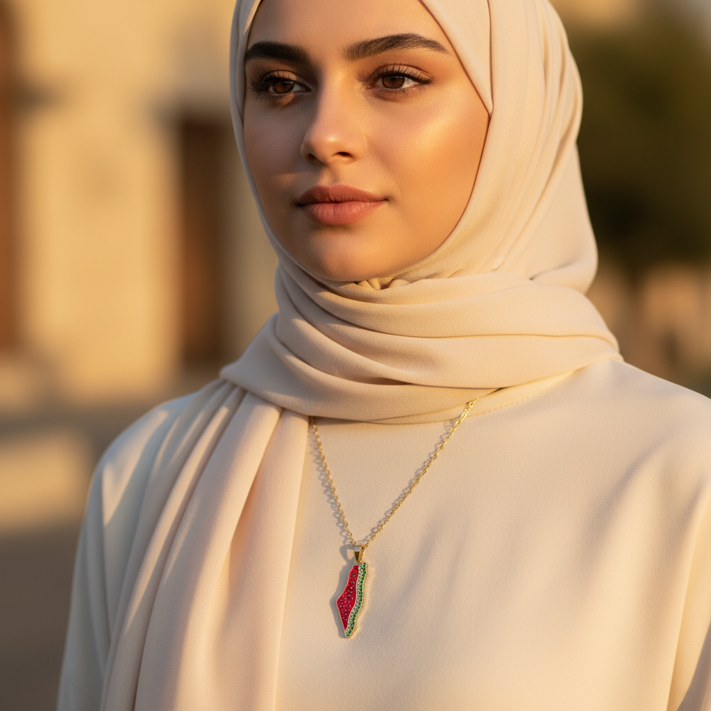 Collar “Palestina Libre” – Dorado o Plateado