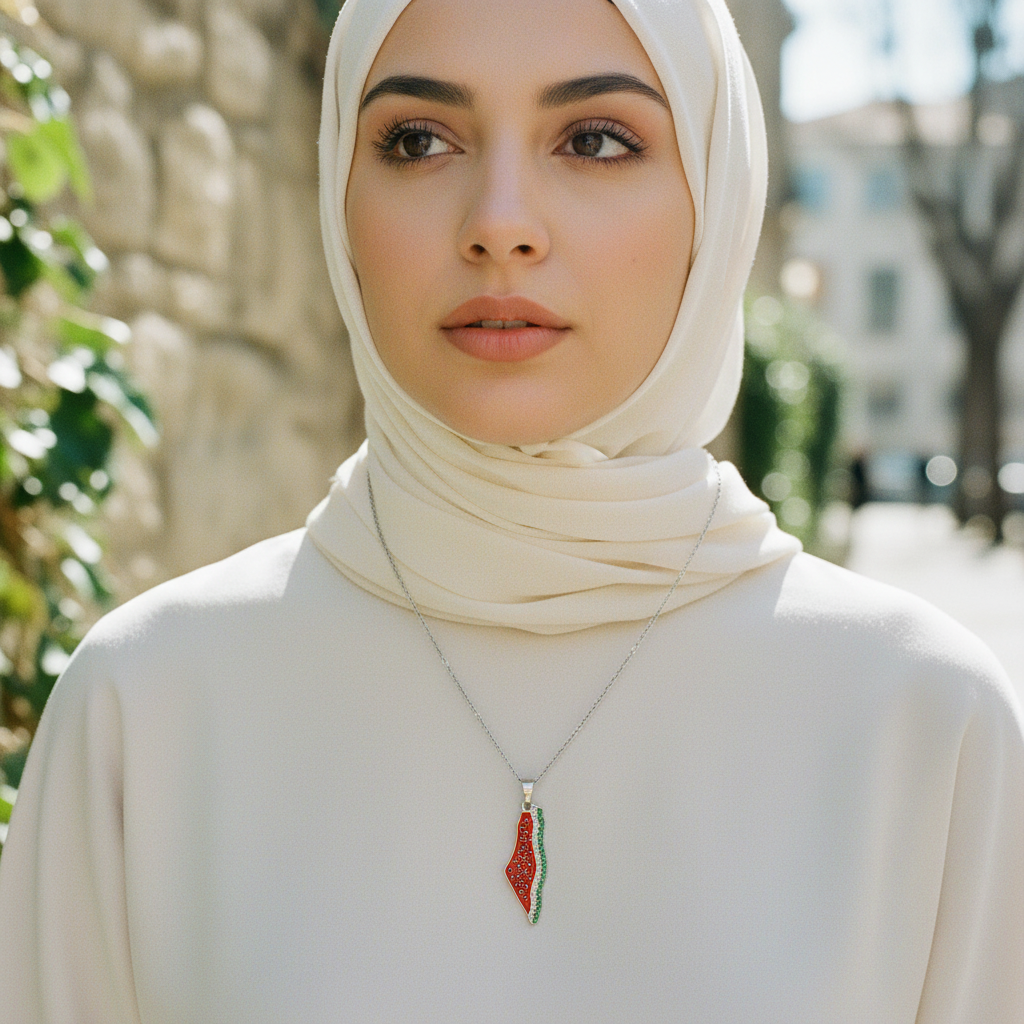 Collar “Palestina Libre” – Dorado o Plateado