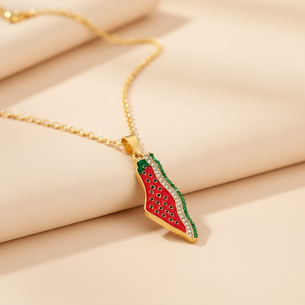 Collar “Palestina Libre” – Dorado o Plateado