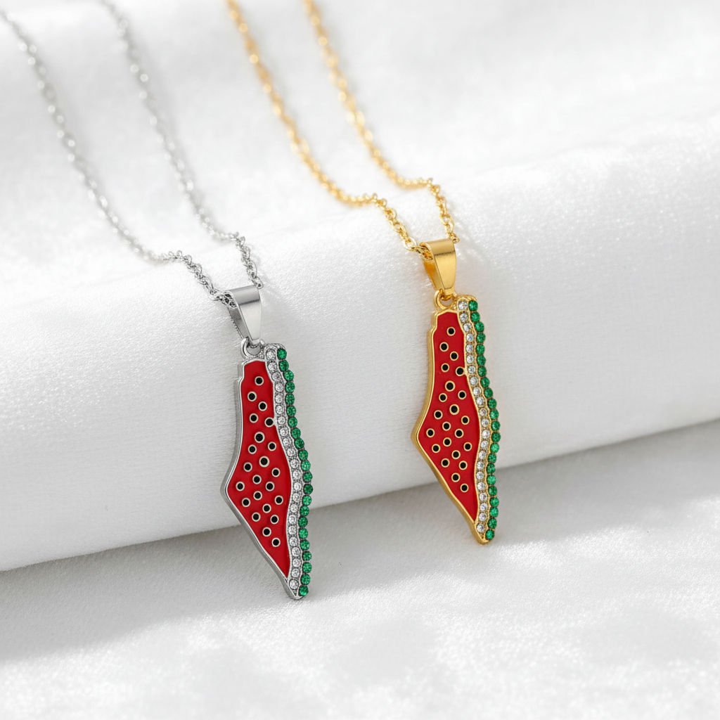 Collar “Palestina Libre” – Dorado o Plateado