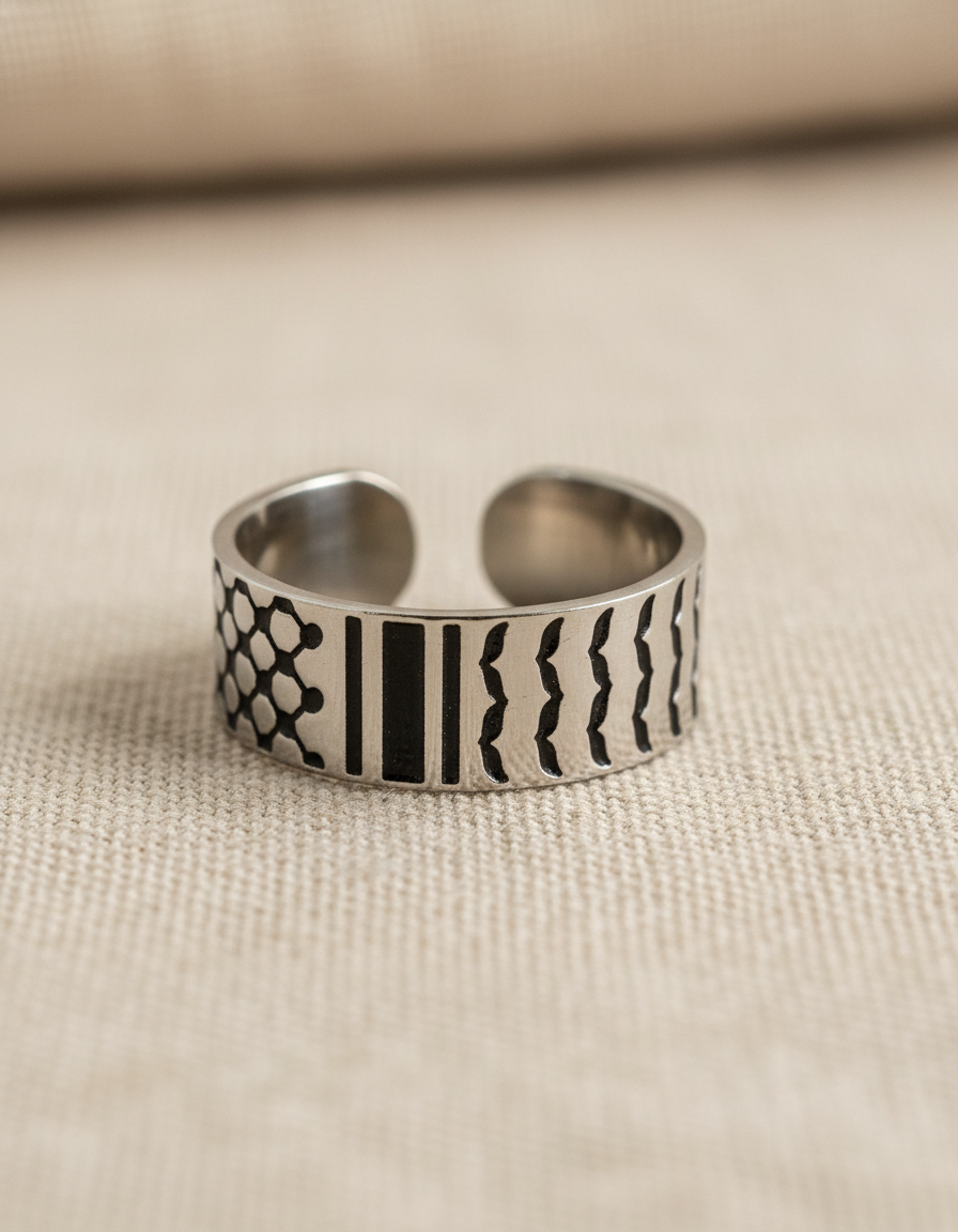 Anillo Solidario Kufiya Palestina – Elegancia con Significado