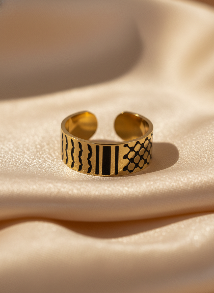Anillo Solidario Kufiya Palestina – Elegancia con Significado