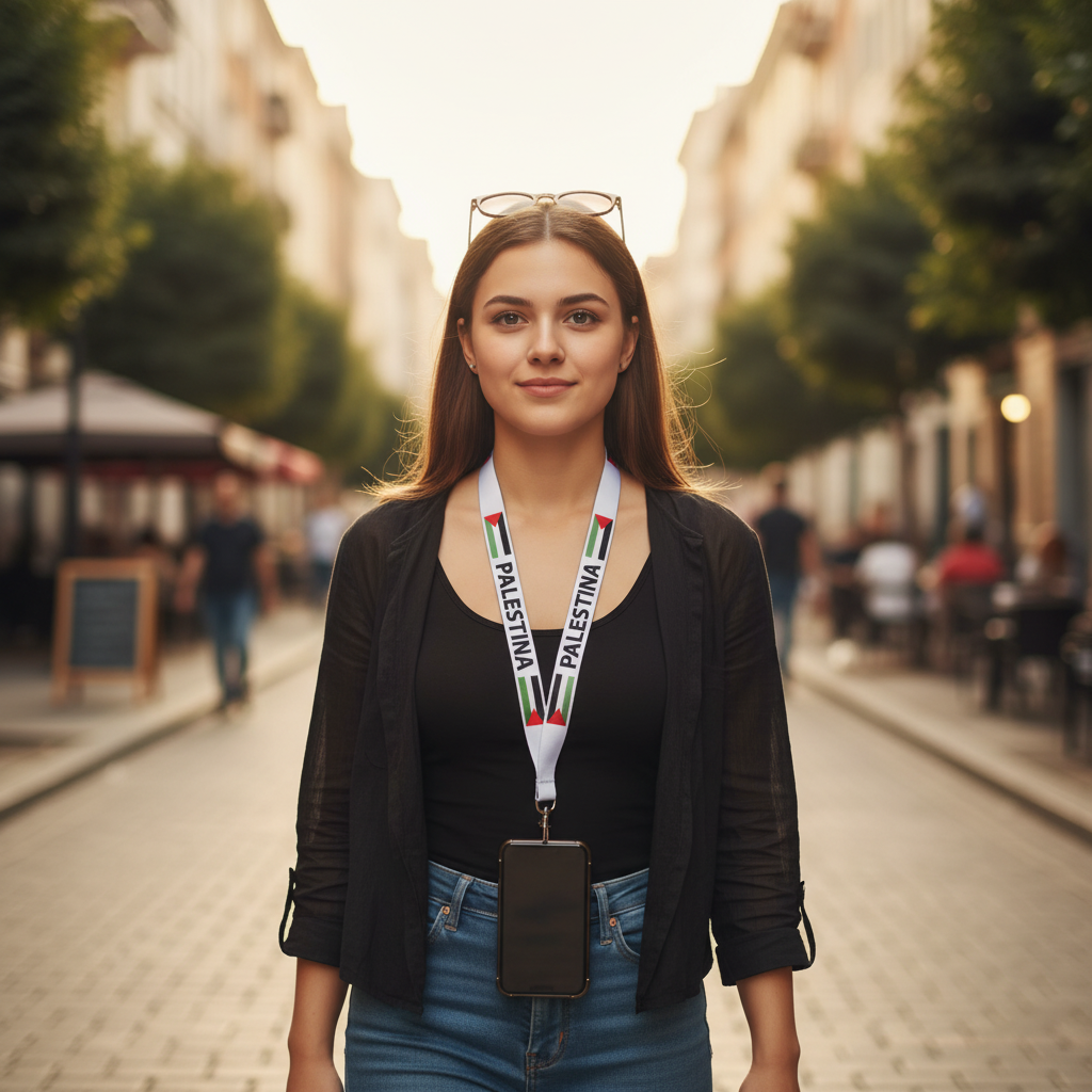 Lanyard solidario - Negro