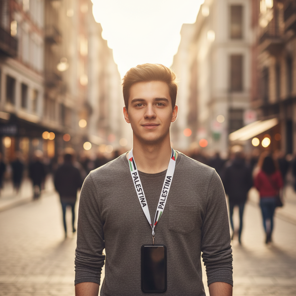 Lanyard solidario - Negro