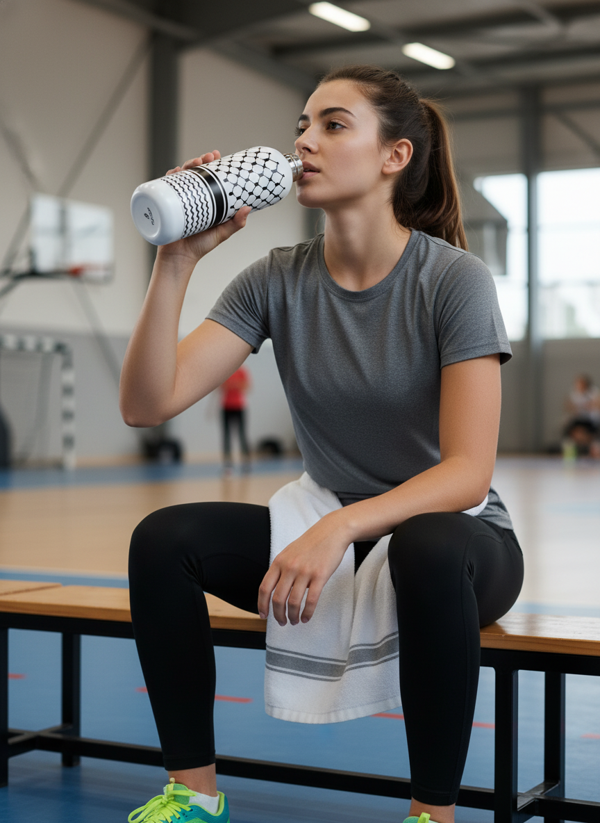 Botella de agua de acero inoxidable "Kufiyah"