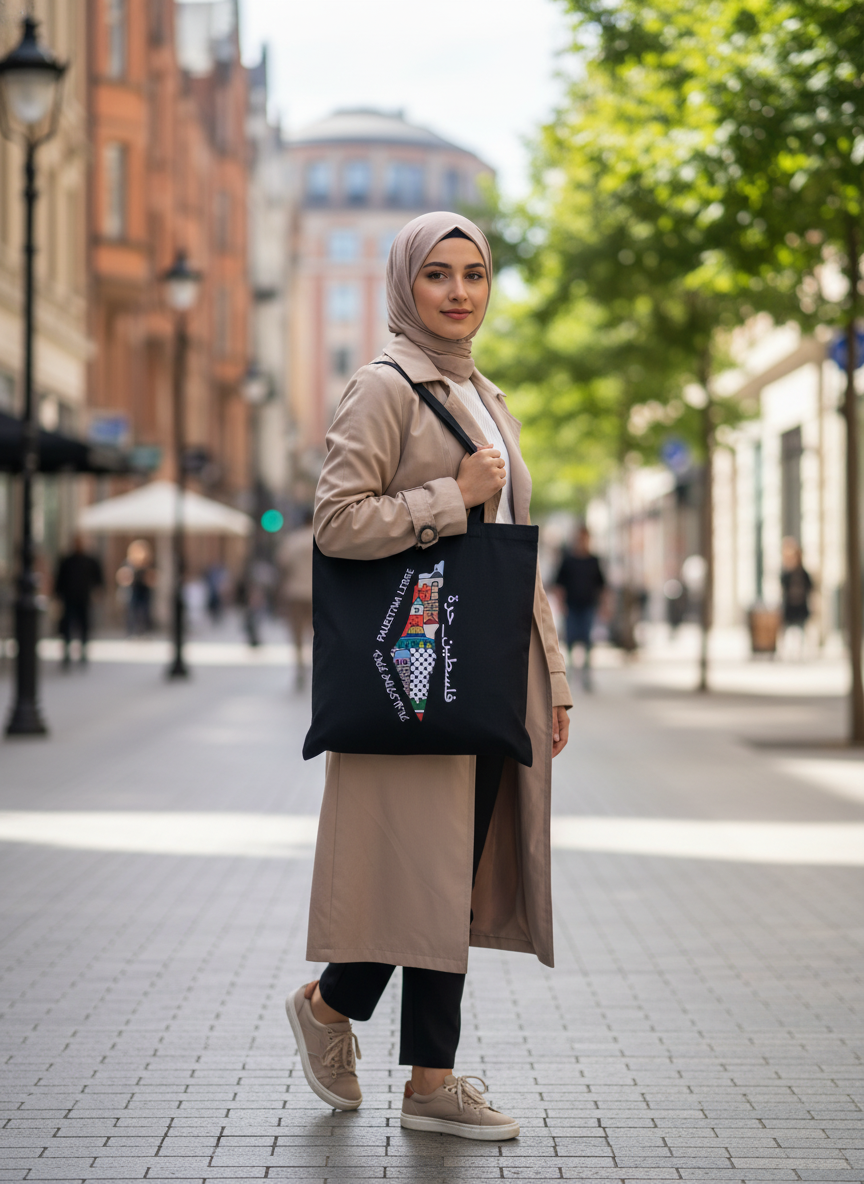 Totebag Mapa "Palestina libre"