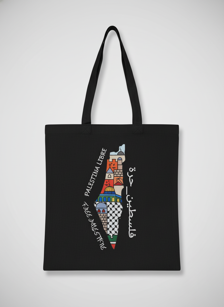 Totebag Mapa "Palestina libre"