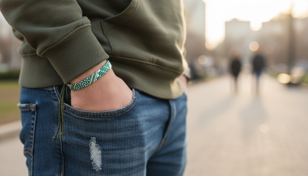 Pulsera solidaria “Kufiya”