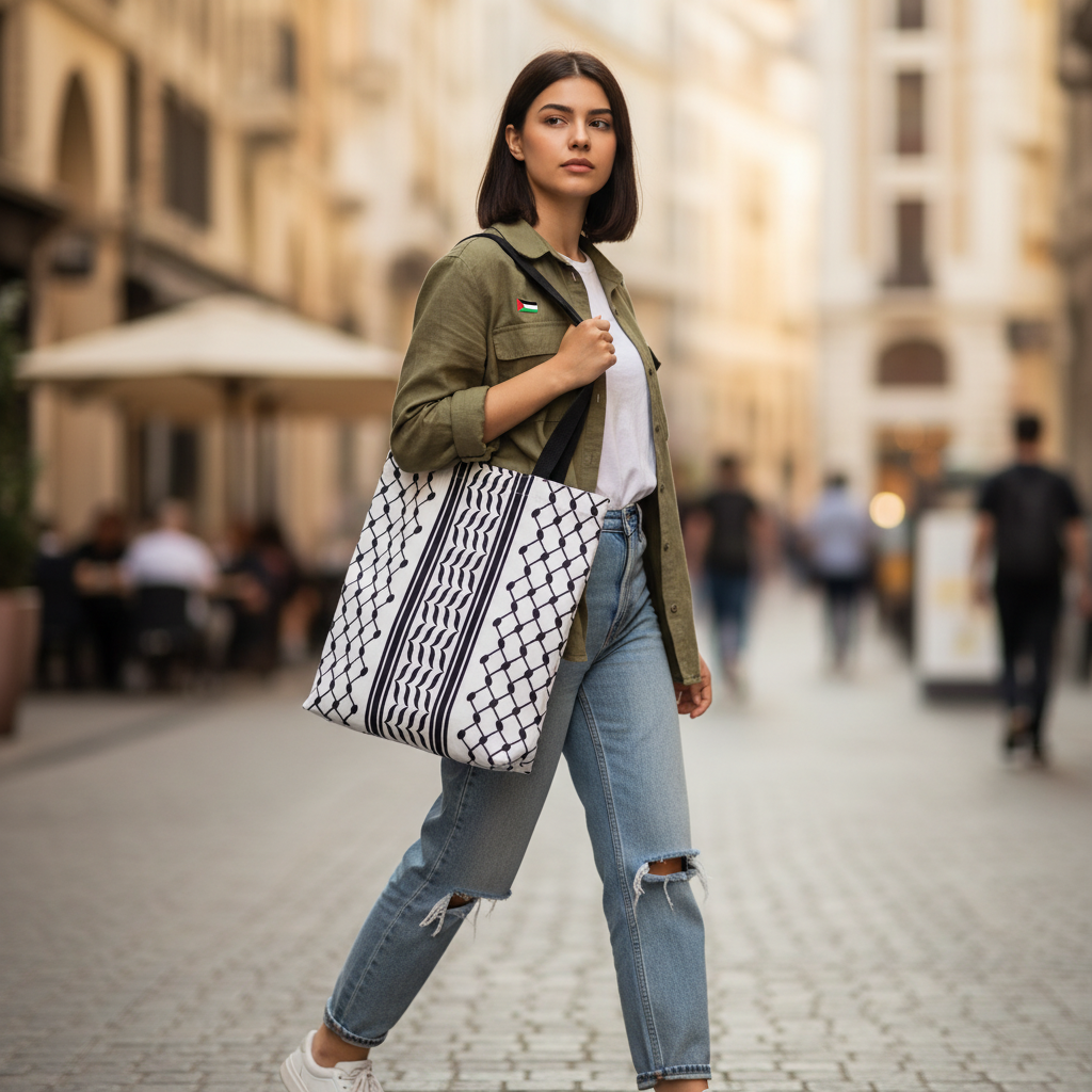 Totebag "Kufiyah Palestina "