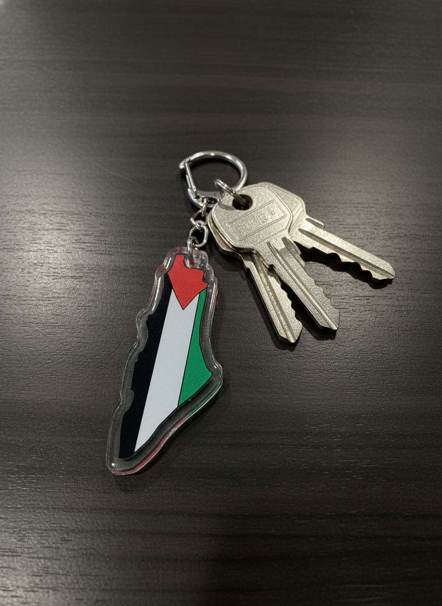 Llavero Mapa de Palestina – Bandera Palestina
