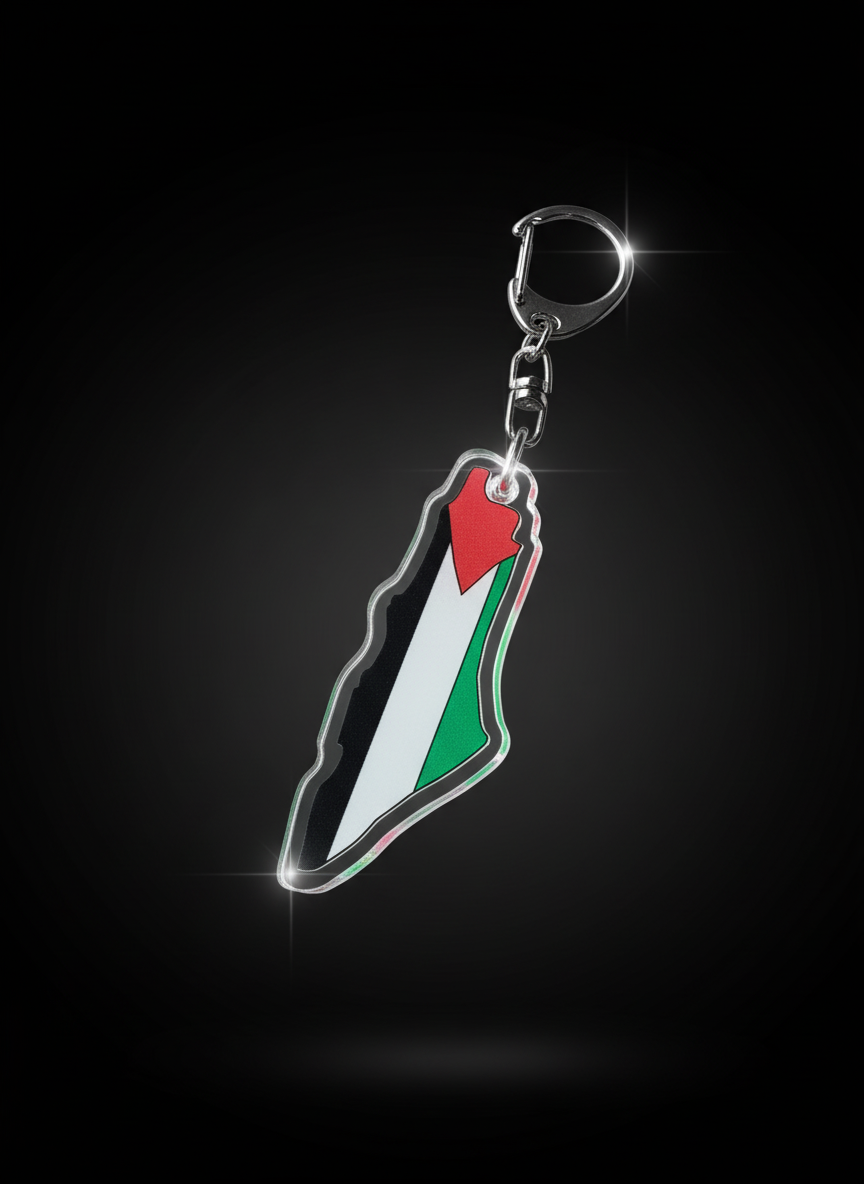 Llavero Mapa de Palestina – Bandera Palestina