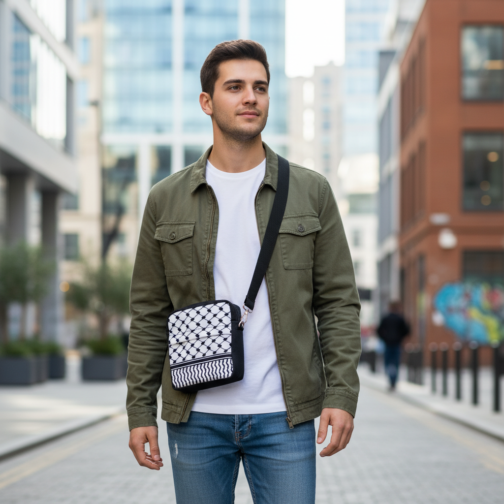Bolso Solidario Kufiya Palestina – Identidad, Estilo y Compromiso